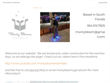 Tablet Screenshot of montybloomensembles.com